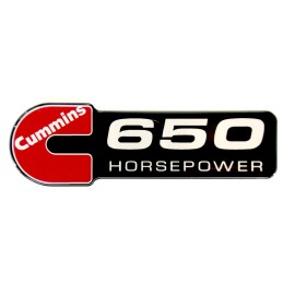 n/a Cummins/650 HORSEPOWER DIESEL EMBLEM