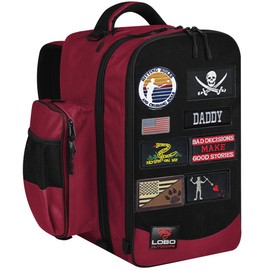 FIGHTSENSE Cornhole backpack for bags, Holds Up to 24 bags, Cornhole Carrying Case for Bags with Multiple Pockets (Maroon)