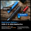 Rechargeable Pen Light Flashlight, 800LM Zoomable Pocket Flashlights with Clip