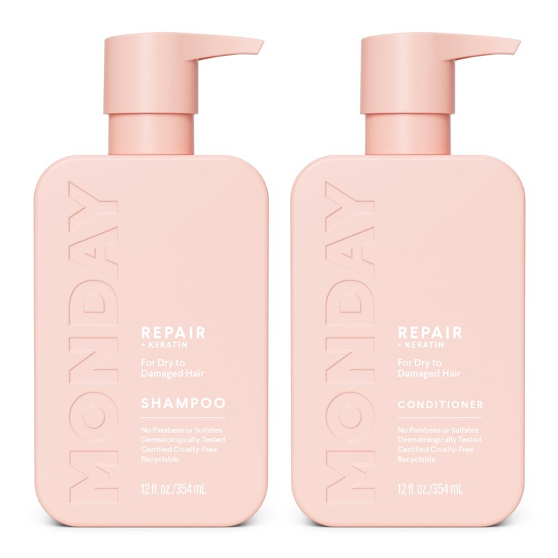 MONDAY HAIRCARE Repair Shampoo and Conditioner Set (12 oz) For