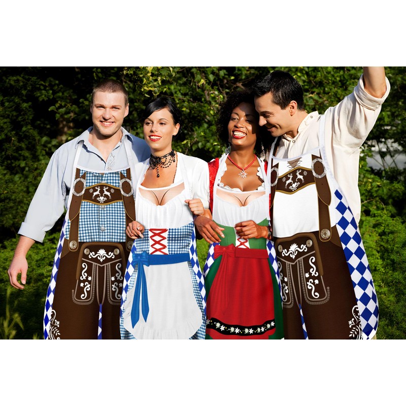 Oktoberfest Decorations Aprons: German Party Funny Apron for Couples Women