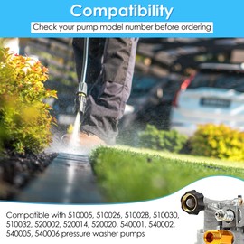 Ceoighe 2 Pack Garden Hose to Pressure Washer Adapter 3/4"Female to 3/8" Male Water Inlet Fitting Parts Compatible with Simpson Cleaning for Multiple Pressure Washer Pumps (Compatible with 7112362)