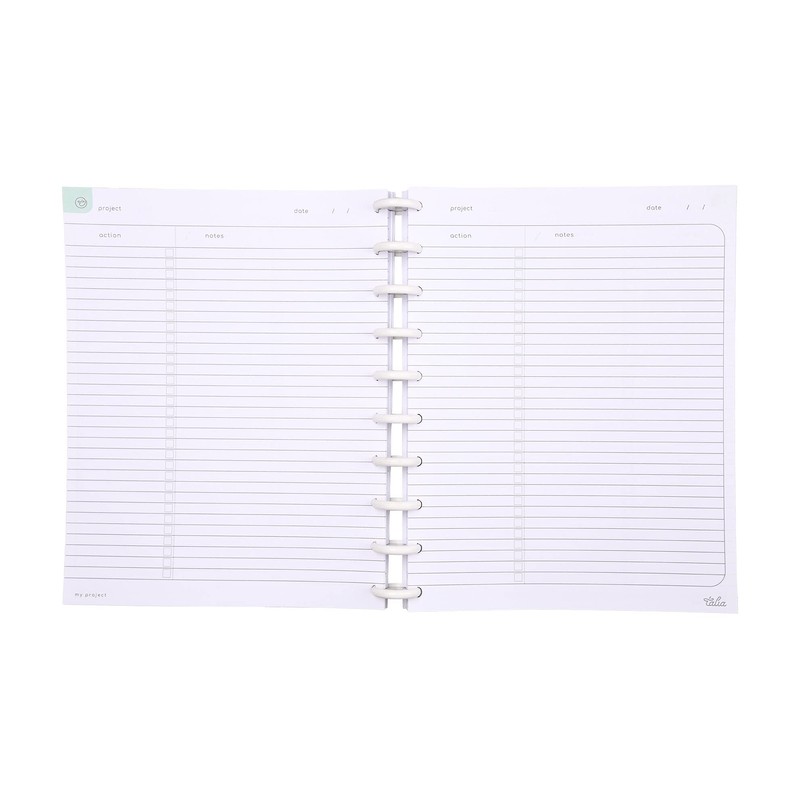 Talia Discbound Notebook Refills (Project Layout, Midsize (7.5in x 9.75in))