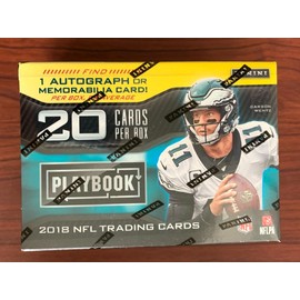 2018 Panini PLAYBOOK Football Trading Cards Blaster Box - Sealed 1 AUTO or Mem