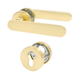 Amerdeco Door Handle Set Aluminium Alloy Gold Door Handle Interior Doors Door Handle Set Door Fitting Door Handle Set Door Fitting Door Fitting Door Handle Set Room Doors UK0054