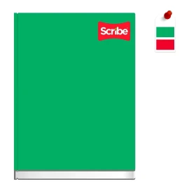 Scribe Cuaderno Forma Francesa Scribe Pasta Dura Cosido 96h Raya