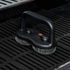 Grillstream Dual-Head BBQ Scouring Brush, Extra-Large Steel Pads for Deep