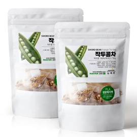 Other Neulhaechan Korean roasted black bean tea traditional tea 100 tea bags, 50g, 50 pieces / 기타 늘해찬 국산 볶은 작두콩차 전통차 100티백, 50g, 50개입