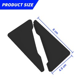 JNNJ Pack of 2 Car Door Corner Bumper Stickers, Car Side Door Edge Protector, Universal Car Corner Protection, Anti-Scratch Car Door Corner Cover (Black)