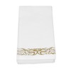 40PCS Gold Napkins Gold Trim Linen Hand Feel Gold Napkins