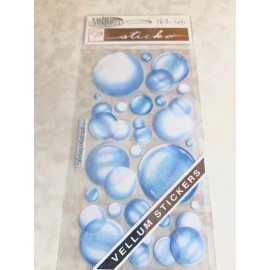 STICKO EK SUCCESS STICKERS VELLUM BUBBLES MULTI-SHAPE BUBBLES 22PCS