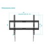 Monoprice Low Profile Fixed TV Wall Mount Extra Wide for