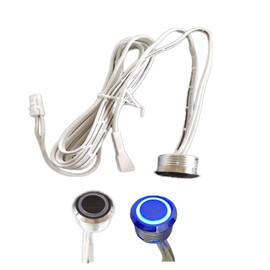 Smart Touch Sensor Dimmer Switch DC 12-24V 60W LED Dimmer Control On/Off Switch Mirror Touch Dimmer Switch with Cable & Dupont Connector