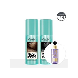 L'Oréal Paris Magic Retouch Gray Gray Cover Spray 75ml x 2 [Giveaway] Shampoo Mini 100ml (Random) / 로레알파리 매직 리터치 새치 커버 스프레이 75ml 2개 [증정]샴푸 미니 100ml(랜덤)