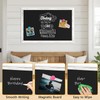 Chalk Board 36x24 Rustic Wood Framed Magnetic Blackboard for Wall