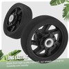 Vivikivi 4 Pcs Luggage Replacement Wheels, 50mm/1.97in Plastic Suitcase Wheels