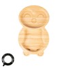 Tiny Dining Children's Penguin Bamboo Dinner Plate with Strong Stay
