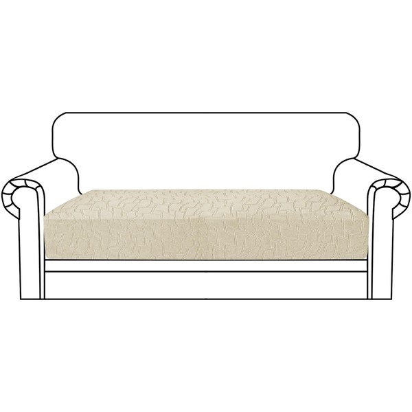 MAXIJIN Waterproof Sofa Seat Cushion Cover Jacquard Fabric Sofa Seat