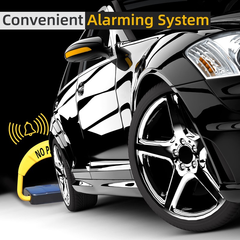 ORIENTOOLS Automatic Remote Control Parking Lock, Folding Parking Barrier Batteries