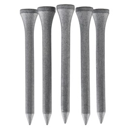 TH Golf Bamboo Golf Tees 70mm | Pack of 50 & 100 | Multiple Colour Options | Premium Eco Friendly Sustainable Durable Bamboo Golf Tees (Pack of 50, Silver)