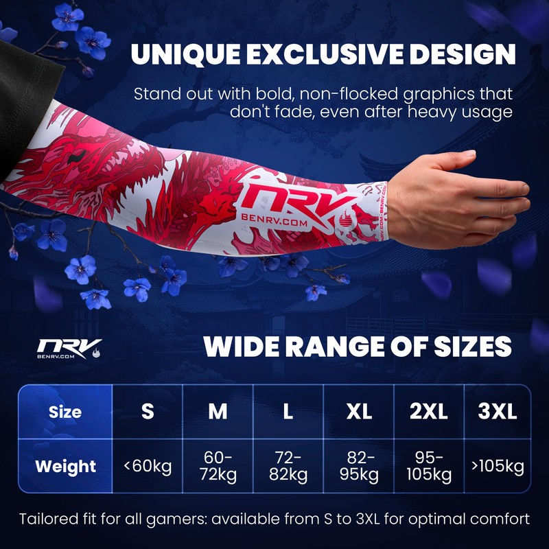 NRV Gaming Compression Sleeve - Edition Dragon - Optimize Your