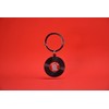 Key Chain Vinyl disch 3D. Record player Retro Music Black