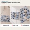Large Square Shower Mat Non Slip with Central Drain Hole