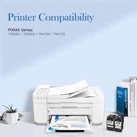 Valuetoner Supply Remanufactured Ink Cartridge Replacement for Canon 275XL and 276XL Ink Cartridges Combo Pack 275XL 276XL PG-275 CL-276 for Pixma TS3500 TS3522 TS3520 TR4700 TR4720 TR4722 (2-Pack)
