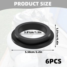 YIZWINS Pack of 6 Pool O-Rings Replacement Part, Rubber Sealing Rings Washers Pool Seals Accessories, Pool Rubber Sealing Rings Washers Round Seal Compatible with Pool Pump Sand Filter 26323CA,