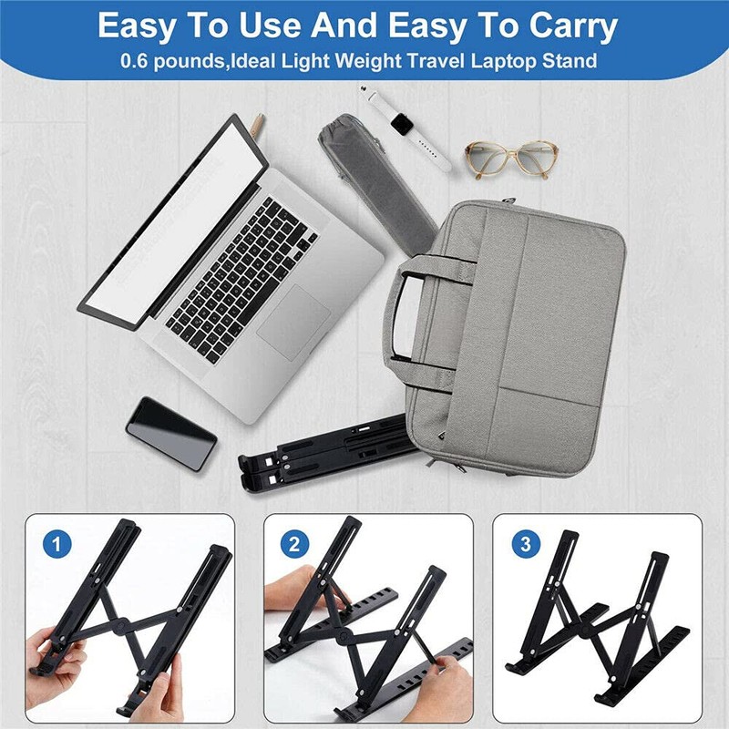 Portable Laptop Stand Tray Holder Cooling Riser Notebook 10-17" Tablet