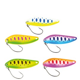 FISHN Trout Spoon Set - Lumens Weight 5 Grams Length 4cm Trout Bait Trout Spoons Trout Bait for Fishing Trout, Char and Bass (4 Pieces)