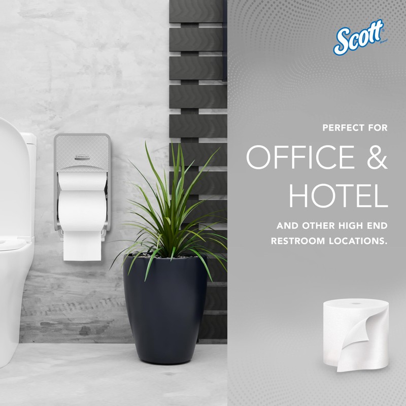 Scott Professional Essential Coreless High-Capacity Standard Roll Toilet Paper, Bulk