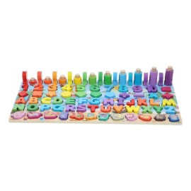 Tablero Multi-juegos Educativo Tablero Montessori En Madera                                                                                           
