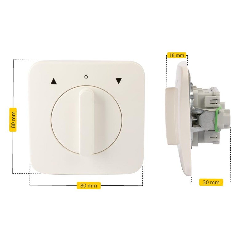 Schellenberg 25003 Shutter Switch In-Wall White