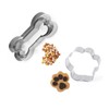 Cookie Cutters Paws Bows Set of 6 Stainless Steel Cookie