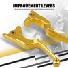 NICECNC Gold Hand Levers Brake Clutch Rod Compatible with Harley