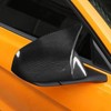 1 Pair Carbon Fiber Mirror Covers Ox Horn Style Car