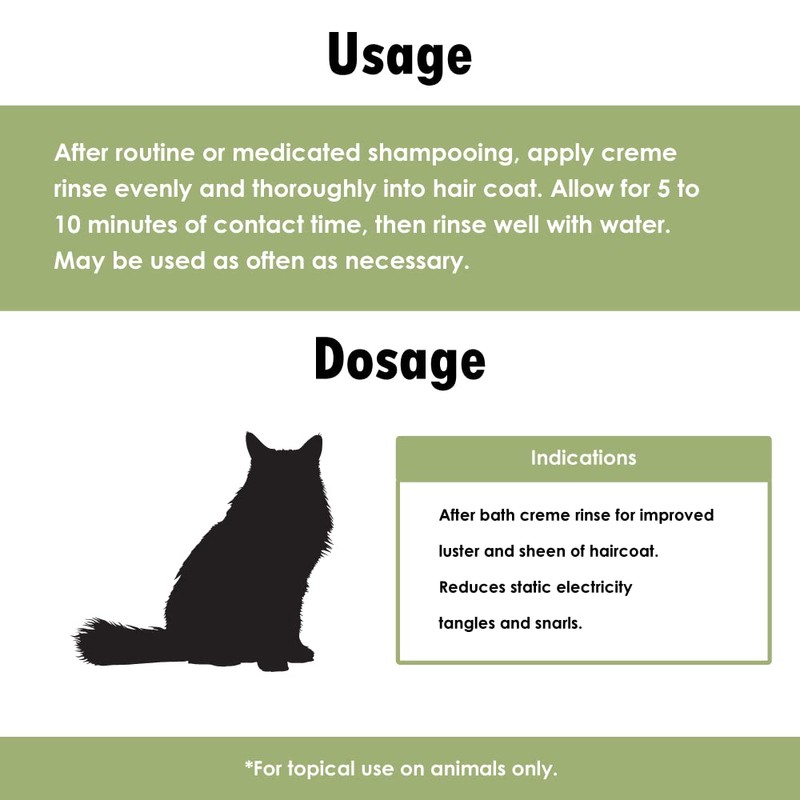 EfaLyt Pet Shampoo and Cream Rinse Set, Hypoallergenic Formula with