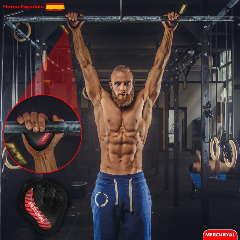 MERCURYAL Pack of 2 Fitness Grip Pads, Grip Pads for