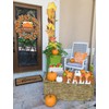 Large Artificial 3-D Hay Bale Fall Decoration Full Size Collapsible