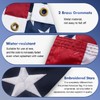 Flagolden American Boat Flag with Pole, Embroidered Small USA ATV