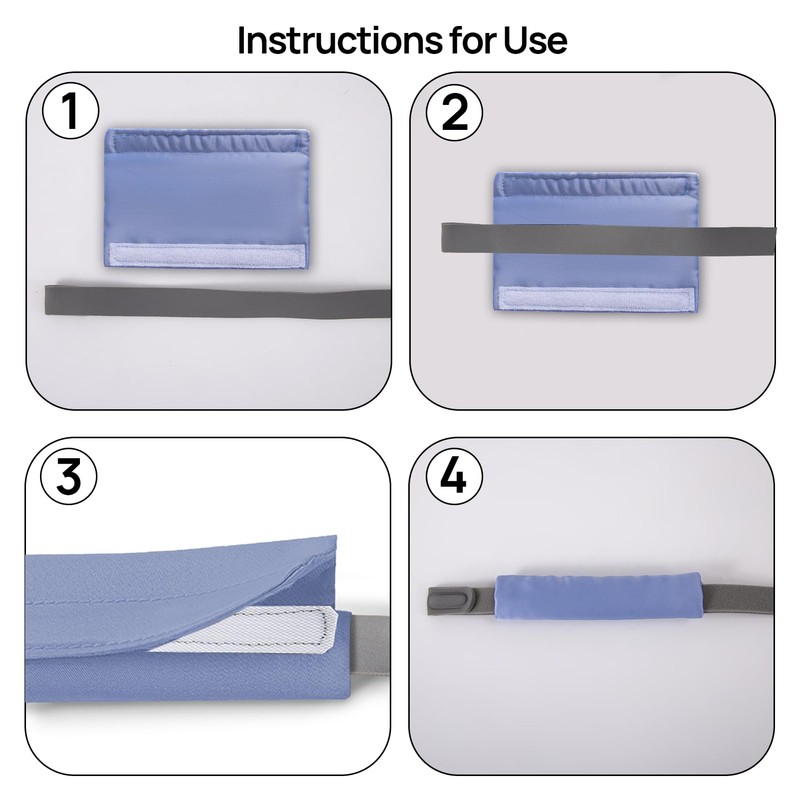 6 Pack Satin CPAP Strap Covers Soft, CPAP Headgear Strap