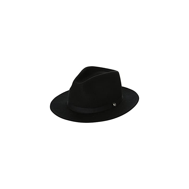 Brixton Messer Packable Fedora Black/Black, XL