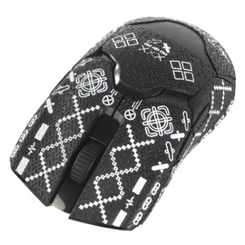 IMMOENUC Mouse Grip Tape, Applicable Viper/Viper Ultimate Wireless Mouse, Anti-Slip Tape, PVC Material Color Seal, Sweat Absorption, Anti-Slip Skin (Black Color)