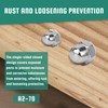 BACSHBY Pack of 5 Acorn Nuts M12 Stainless Steel A2