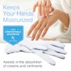 CARA Guantes de algodón eccema hidratantes, medianos, 6 pares