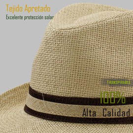Straw Hat Men Women Fedora Borsalino Trilby Panama Summer Beach Short Brim Fashion Unisex, LU03047, 57