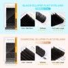NAGARAKU Ellipse Flat Eyelash Extension with Double Tip Shape, Professional