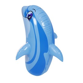 Kisangel Large Inflatable Dolphin Pool Decoration Outdoor Plaything Water Game PVC Made