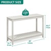 YITAHOME 48" Entry Console Table, 2-Shelf HIPS Indoor Outdoor Bar